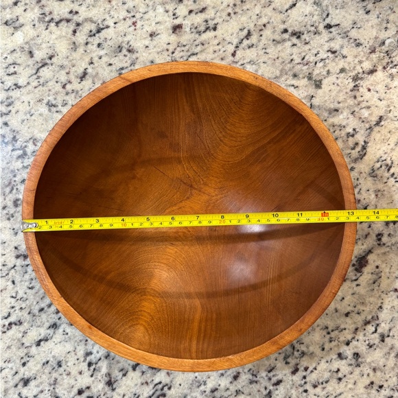 Vintage Wooden Salad Bowl Set - Picture 12 of 16